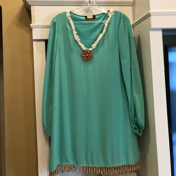 Turquoise dress - Picture 1 of 3
